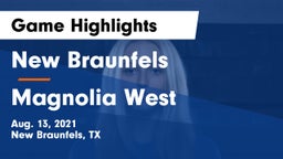 New Braunfels  vs Magnolia West  Game Highlights - Aug. 13, 2021