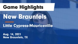 New Braunfels  vs Little Cypress-Mauriceville  Game Highlights - Aug. 14, 2021