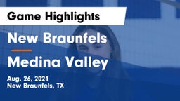 New Braunfels  vs Medina Valley  Game Highlights - Aug. 26, 2021