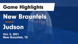 New Braunfels  vs Judson  Game Highlights - Oct. 5, 2021