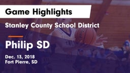 Stanley County School District vs Philip SD Game Highlights - Dec. 13, 2018