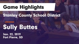 Stanley County School District vs Sully Buttes  Game Highlights - Jan. 22, 2019