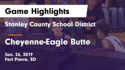 Stanley County School District vs Cheyenne-Eagle Butte  Game Highlights - Jan. 26, 2019