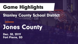Stanley County School District vs Jones County Game Highlights - Dec. 30, 2019