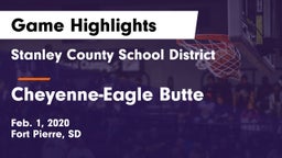 Stanley County School District vs Cheyenne-Eagle Butte  Game Highlights - Feb. 1, 2020