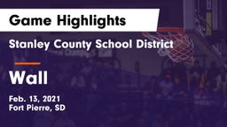 Stanley County School District vs Wall  Game Highlights - Feb. 13, 2021