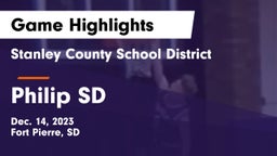 Stanley County School District vs Philip SD Game Highlights - Dec. 14, 2023