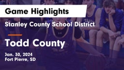 Stanley County School District vs Todd County  Game Highlights - Jan. 30, 2024