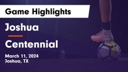 Joshua  vs Centennial  Game Highlights - March 11, 2024