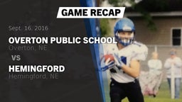 Recap: Overton Public School vs. Hemingford  2016