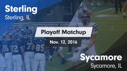 Matchup: Sterling vs. Sycamore  2016
