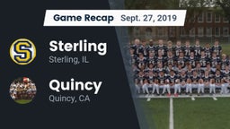 Recap: Sterling  vs. Quincy  2019