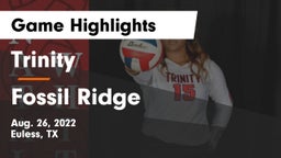 Trinity  vs Fossil Ridge  Game Highlights - Aug. 26, 2022
