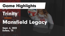 Trinity  vs Mansfield Legacy  Game Highlights - Sept. 6, 2022