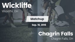 Matchup: Wickliffe High vs. Chagrin Falls  2016