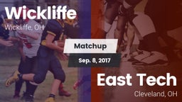 Matchup: Wickliffe High vs. East Tech  2017