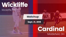 Matchup: Wickliffe High vs. Cardinal  2018