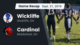 Recap: Wickliffe  vs. Cardinal  2018