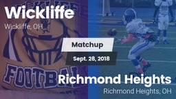 Matchup: Wickliffe High vs. Richmond Heights  2018