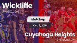 Matchup: Wickliffe High vs. Cuyahoga Heights  2018
