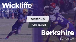 Matchup: Wickliffe High vs. Berkshire  2018