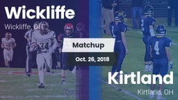 Matchup: Wickliffe High vs. Kirtland  2018