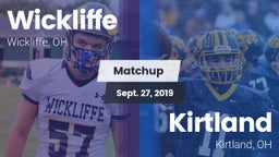 Matchup: Wickliffe High vs. Kirtland  2019