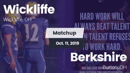 Matchup: Wickliffe High vs. Berkshire  2019