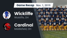 Recap: Wickliffe  vs. Cardinal  2019
