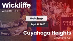Matchup: Wickliffe High vs. Cuyahoga Heights  2020
