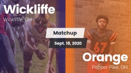 Matchup: Wickliffe High vs. Orange  2020