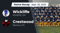 Recap: Wickliffe  vs. Crestwood  2022