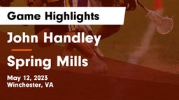 John Handley  vs Spring Mills  Game Highlights - May 12, 2023