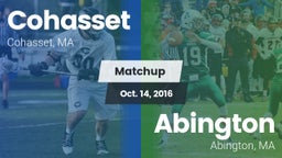 Matchup: Cohasset  vs. Abington  2016