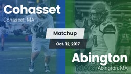 Matchup: Cohasset  vs. Abington  2017
