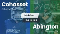 Matchup: Cohasset  vs. Abington  2018