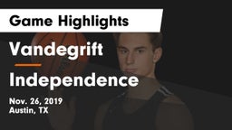 Vandegrift  vs Independence  Game Highlights - Nov. 26, 2019