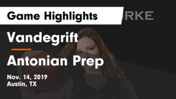 Vandegrift  vs Antonian Prep  Game Highlights - Nov. 14, 2019