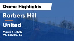 Barbers Hill  vs United  Game Highlights - March 11, 2022