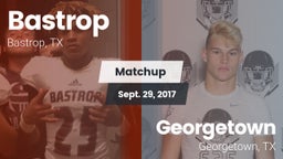 Matchup: Bastrop  vs. Georgetown  2017