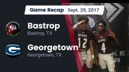 Recap: Bastrop  vs. Georgetown  2017