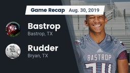 Recap: Bastrop  vs. Rudder  2019