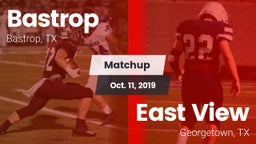 Matchup: Bastrop  vs. East View  2019