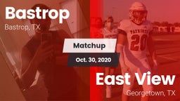 Matchup: Bastrop  vs. East View  2020