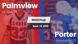 Matchup: Palmview  vs. Porter  2019