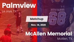 Matchup: Palmview  vs. McAllen Memorial  2020