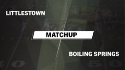 Matchup: Littlestown High vs. Boiling Springs  2016