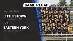 Recap: Littlestown  vs. Eastern York  2016