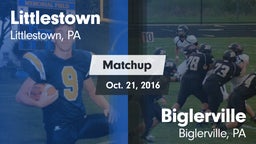 Matchup: Littlestown High vs. Biglerville  2016