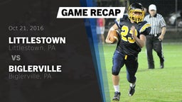 Recap: Littlestown  vs. Biglerville  2016